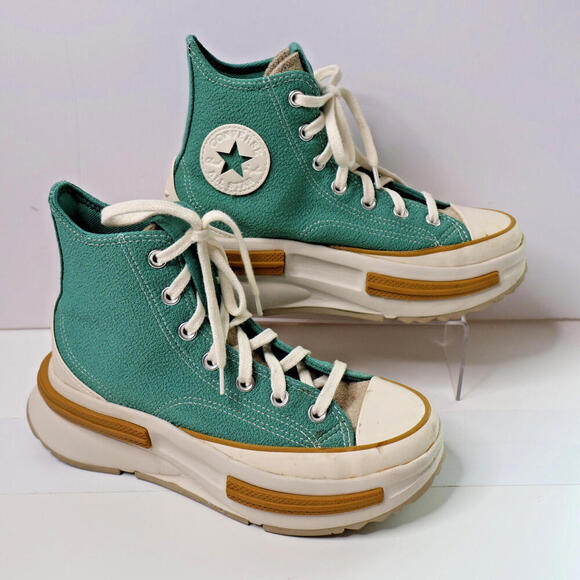 Converse Run Star Legacy CX Shoes Platform Teal Womens 6.5 High‎ Top Lug Sole * - Picture 1 of 13